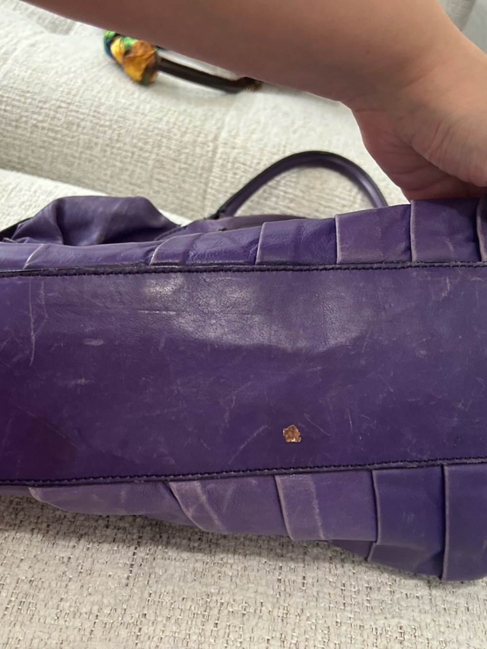 Purple Studded Valentino bag ASO Jenny Humphrey - Picture 7 of 16